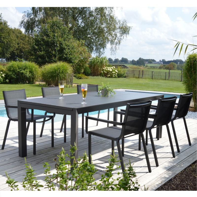 Table jardin aluminium extensible 3M40 - Fuga