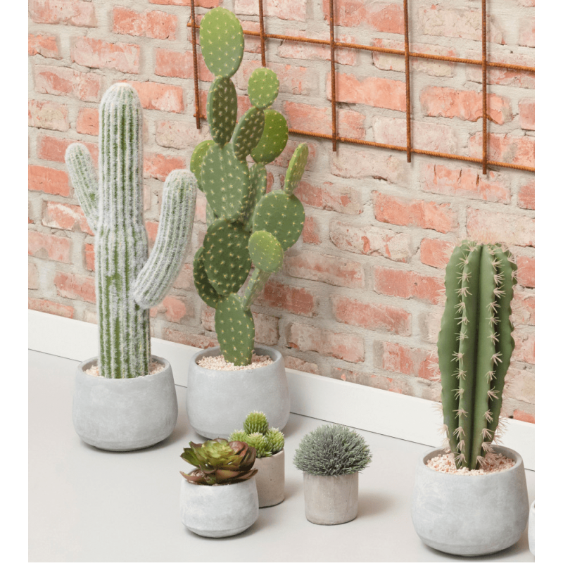 1pc Cactus En Acrylique Insertion De Sol De Cour Extérieure