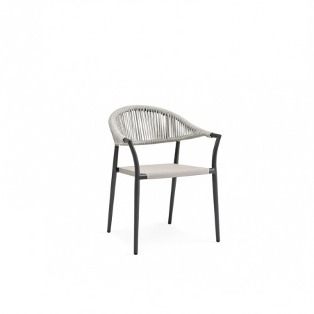 chaise aluminium corde