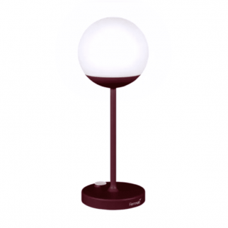 lampe mooon H41 cm cerise noir